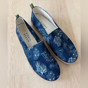 Vionic Beach Laguna Blue Slip On Flats Size 10